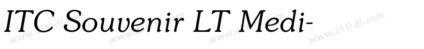 ITC Souvenir LT Medi字体转换